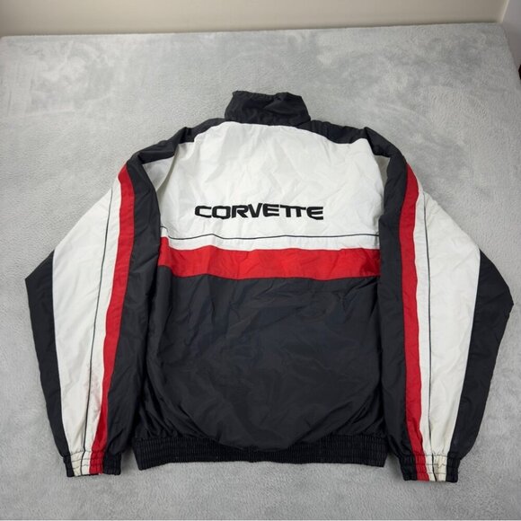 Vintage American Team Sports Men's Sz Large Racing Windbreaker Jacket 100% Nylon - Picture 7 of 13